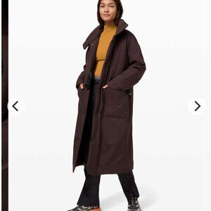 Lululemon 14 Pure Puff Jacket Dark Brown French Press Coat Puffy W4BITS